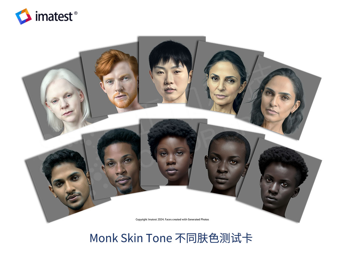 Diverse Skin Tone Face Targets (Set of 10)